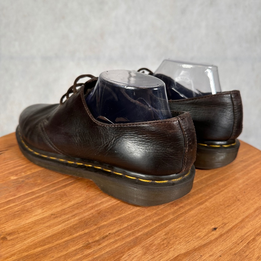 Dr. Martens 1461 Oxford Mens Size 10 Brown Good Leather 3-Eye Derby Shoes - Picture 8 of 14